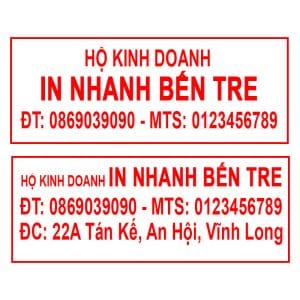 khắc dấu hộ kinh doanh tại bến tre