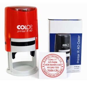Đặt làm Khắc Con Dấu Tròn 40mm tại In nhanh Bến Tre